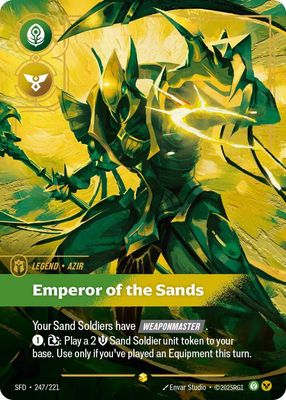 Azir - Emperor of the Sands (Overnumbered) (Foil) SFD_247