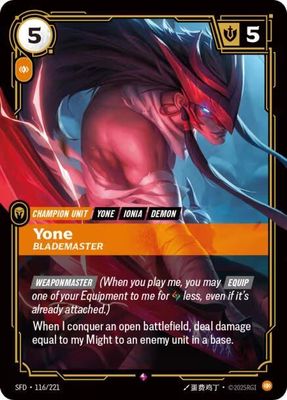 Yone - Blademaster  (Foil) SFD_116
