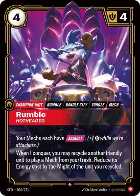 Rumble - Hotheaded (Foil) SFD_26
