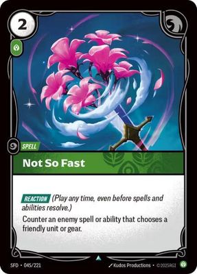 Not So Fast (Foil) SFD_45