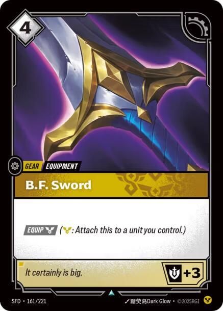 B.F. Sword (Foil) SFD_161