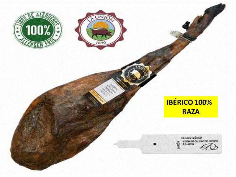 Jamón 100% ibérico de cebo "La Unión" Jabugo Huelva
