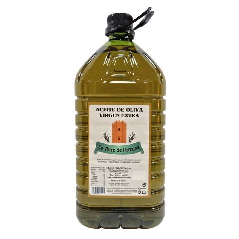 Garrafa de 5l de aceite de oliva virgen extra Jaén por 32.95€ la unidad
