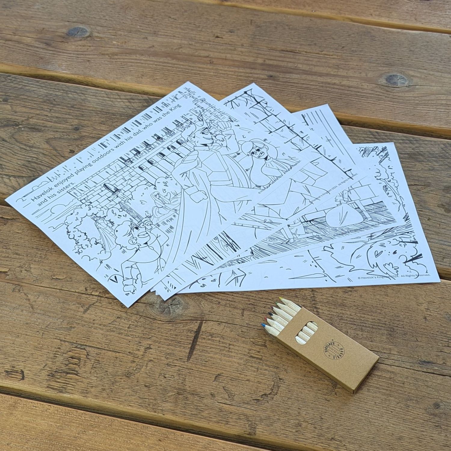Colouring Sheets With Pencil Crayons