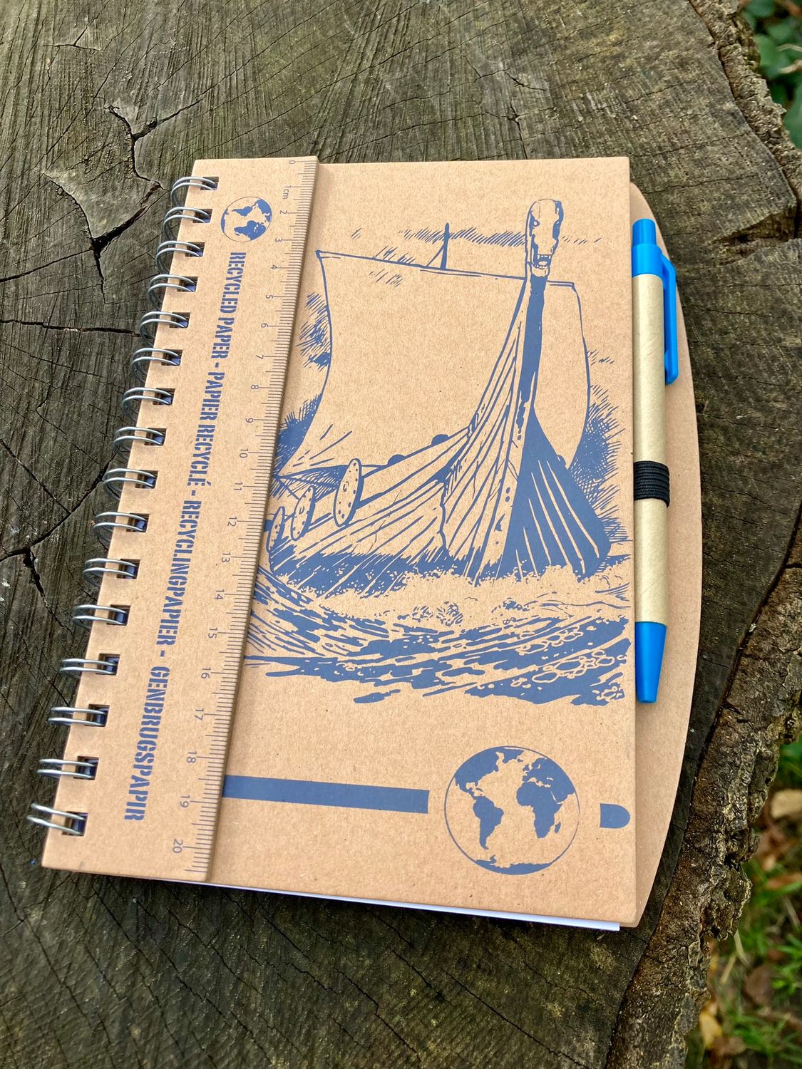 Viking Longship Notebook with Pen