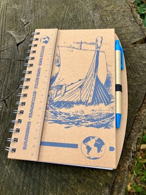 Viking Longship Notebook with Pen