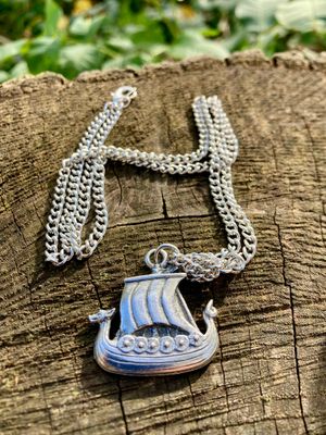 Viking Longship Pendant