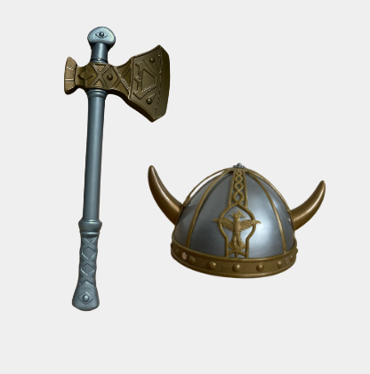Toy Axe and Helmet