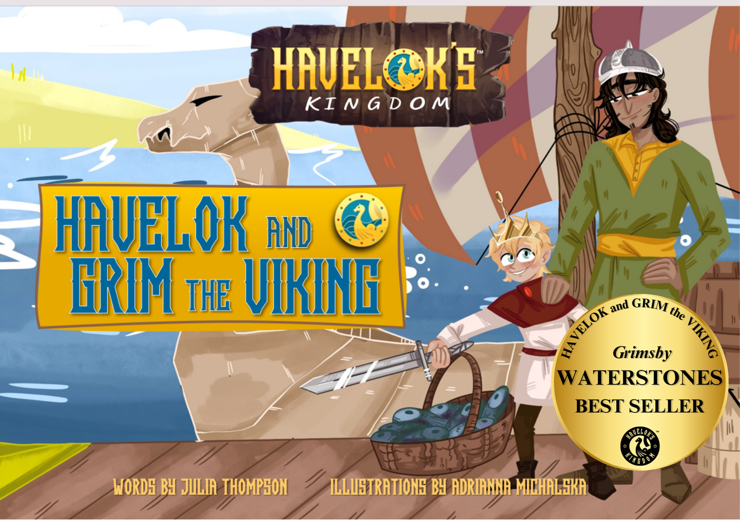 Havelok's Kingdom story book with pencil crayons