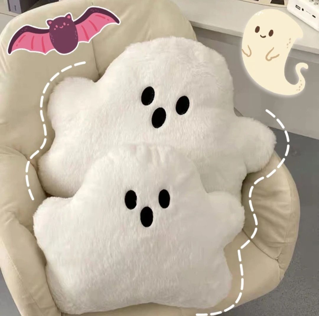 Halloween plush ghost pillow