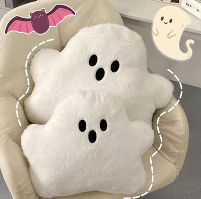 Halloween plush ghost pillow