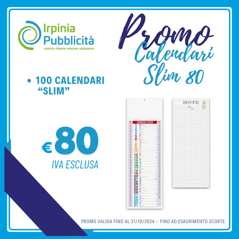 Promo Calendari Slim 80