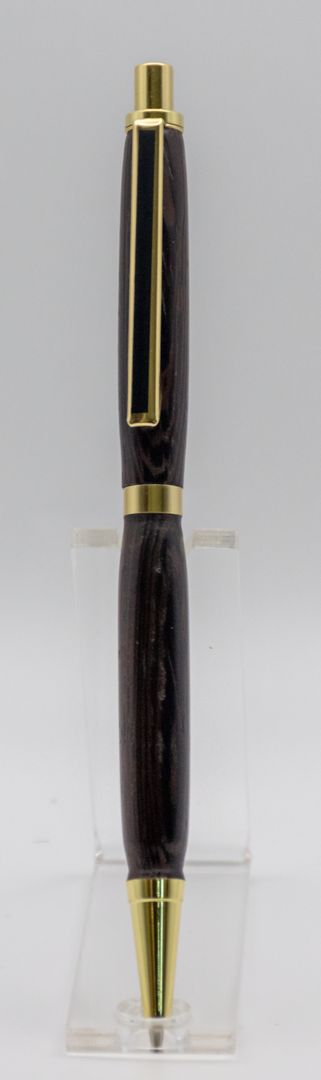 Slim-line pen and pencil set in Wenge wood