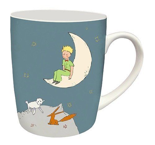 Taza redonda 340 ml + caja el principito luna
