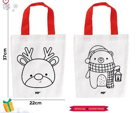 Bolsa de tela y rotuladores