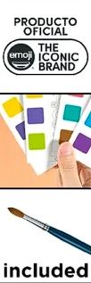 Cuaderno de colorear con pigmento emoji