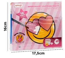 Cuaderno de colorear con pigmento emoji