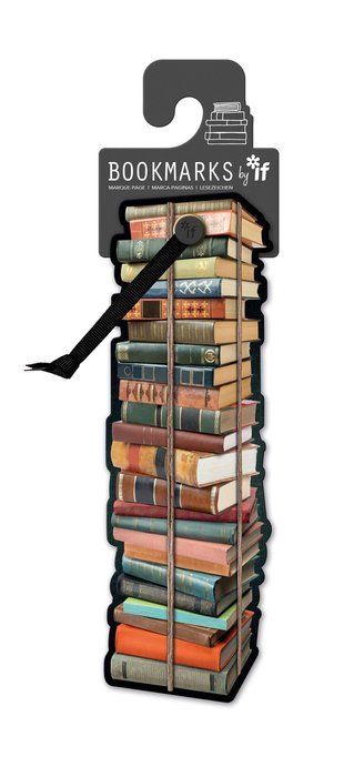 Marcapáginas pila de libros