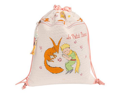 Mochila - saco El Principito​ con cremallera externa