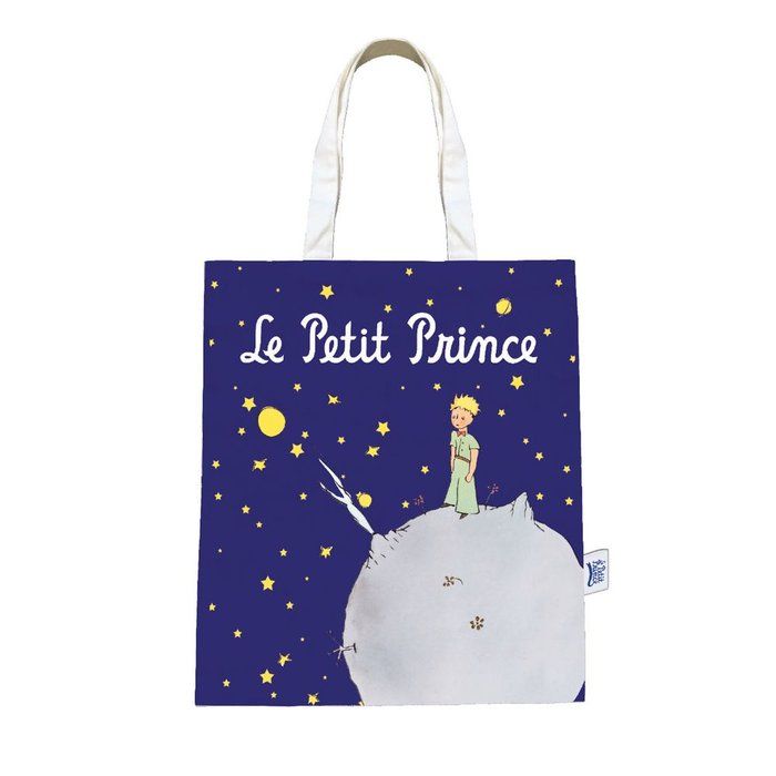 Bolsa de tela El Principito azul planeta