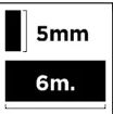 Corrector cinta transparente 5mm x 6m