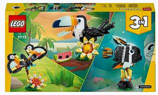 Fauna salvaje tucán tropical 3 en 1 lego