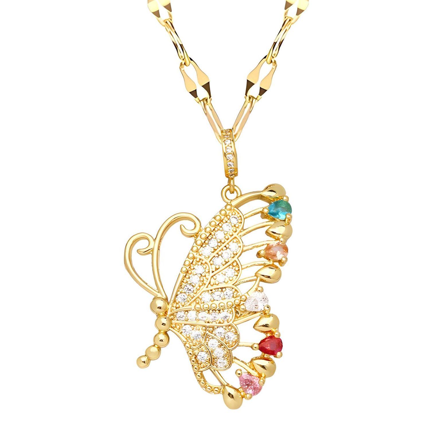 Butterfly Pendant Necklace