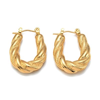 Opulent Twist Hoop Earrings