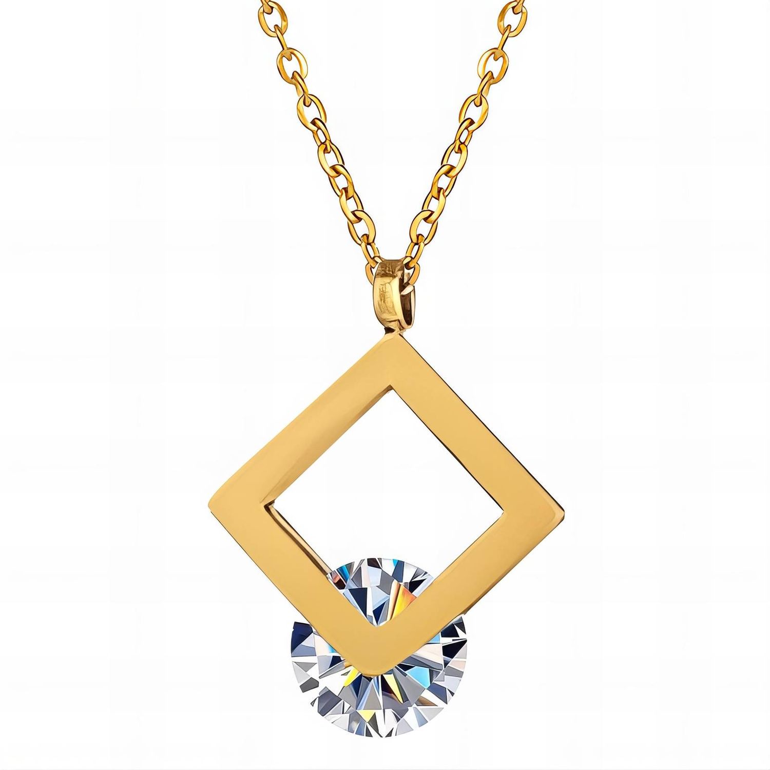 Radiant Diamond Necklace