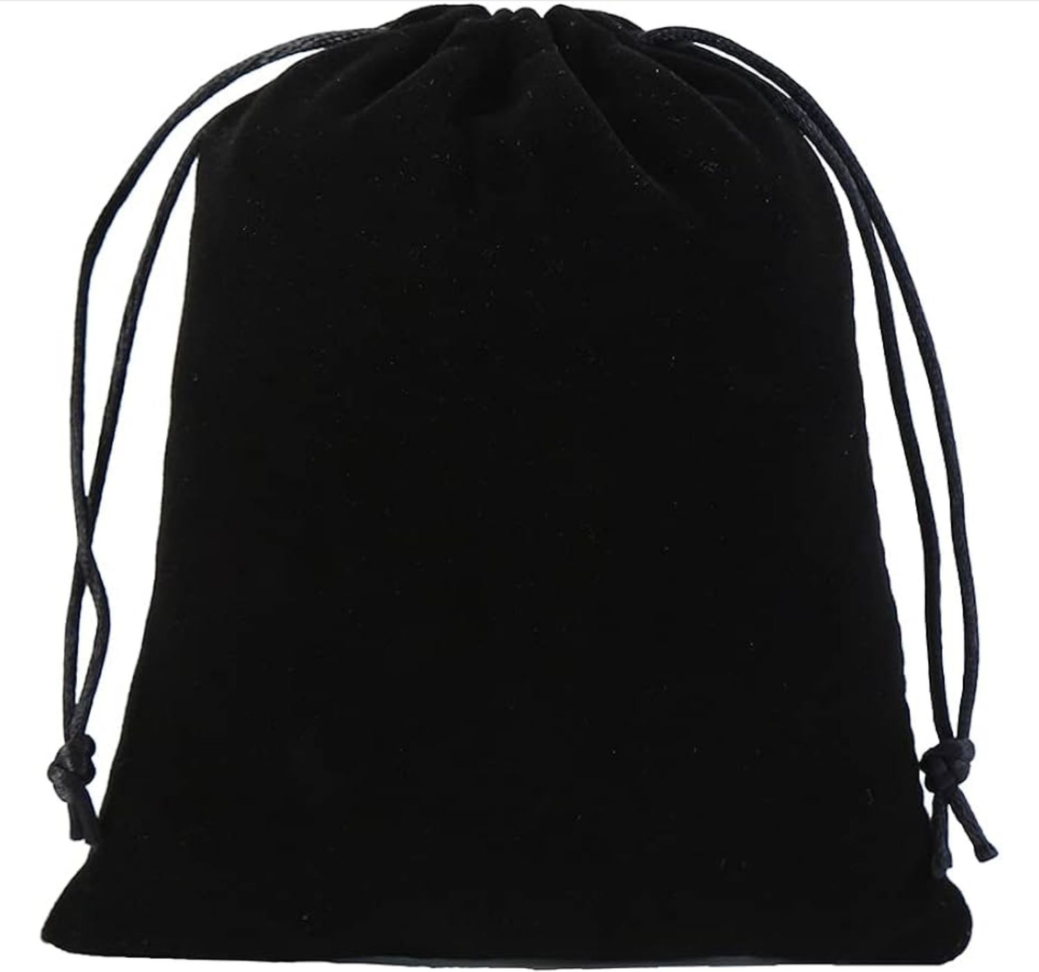 Black Velvet Jewelry Pouch - Medium