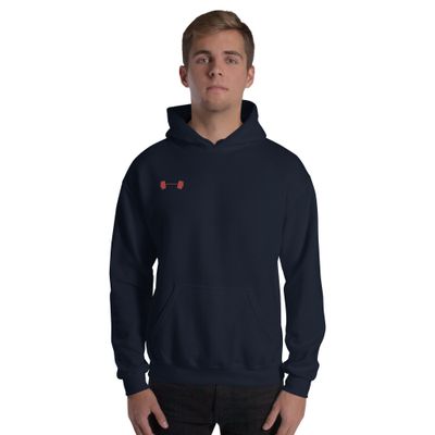 Funny CrossFit hoodie with &#39;We pick things up, put them down, and hope we don’t die in between.&#39; Unique gift for gym lovers &amp; fitness fans!