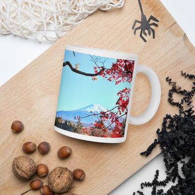 Beautiful Blue Mountain Scenery Coffee Mug