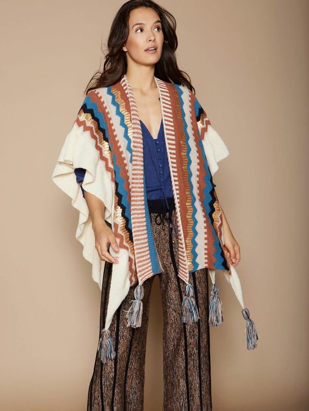 Poncho Punto (3  Piezas)