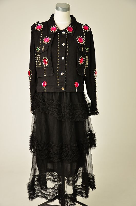 Falda tul volantes (2 piezas)