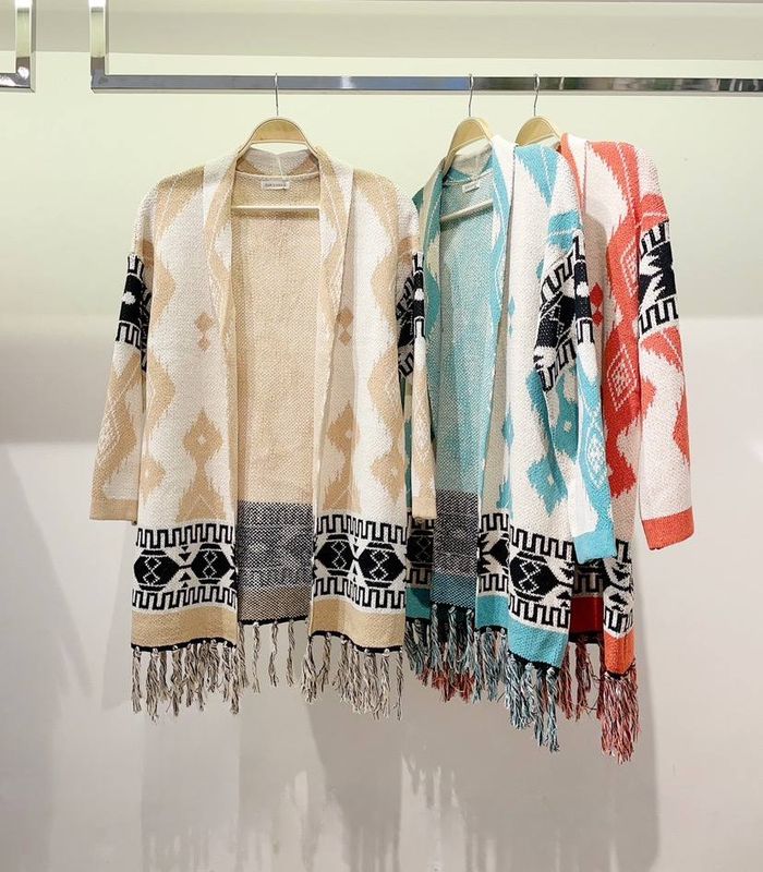 Chaqueta flecos (3 piezas )