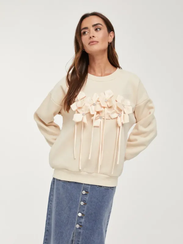 sudadera flores (2 piezas )