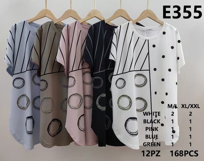 Camiseta topos (2 piezas)