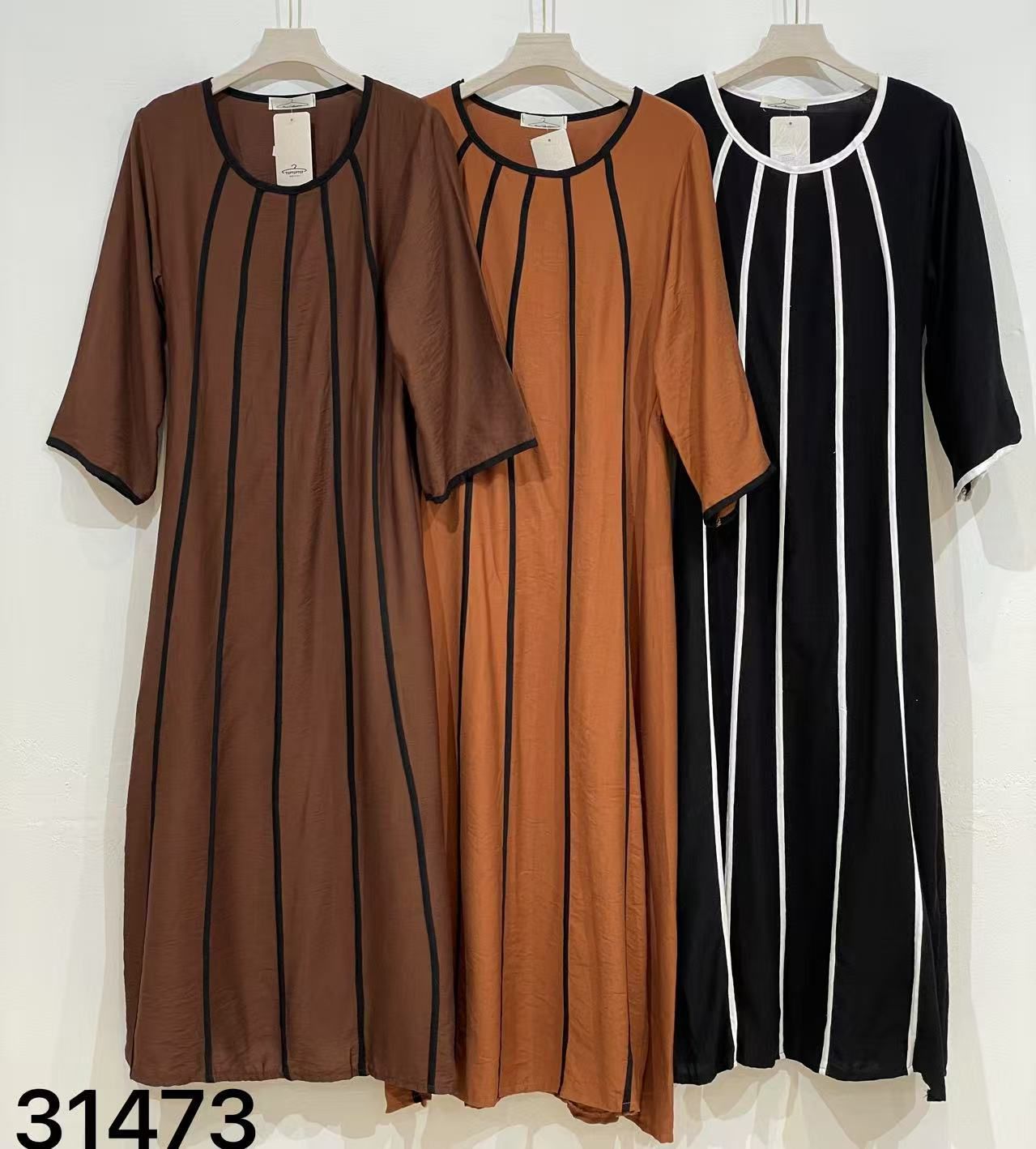 Vestido lineal (3 Piezas)