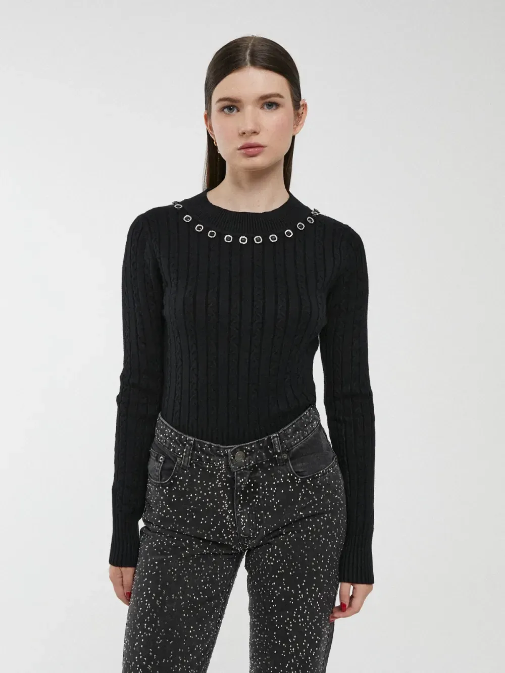 Jersey pedrería ( 2 piezas)