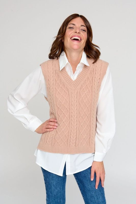 Camisa con chaleco (2 piezas)