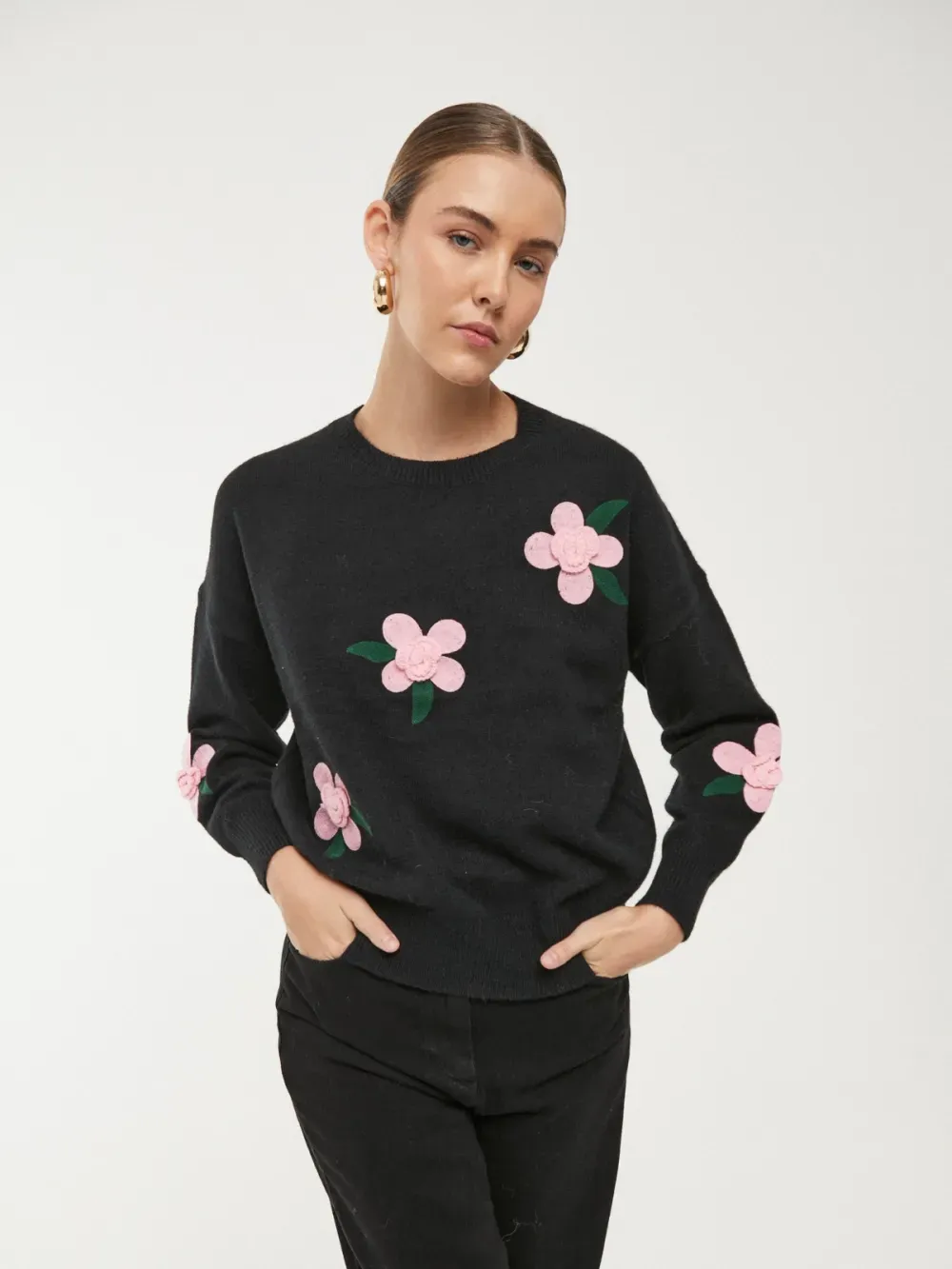 Jersey flor relieve (2 unidades )