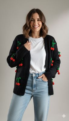 Chaqueta cerezas (2 piezas)