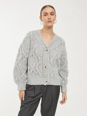 Chaqueta punto grueso (2 piezas )