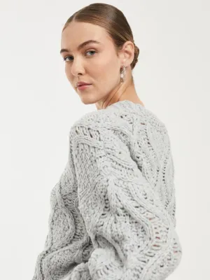 Chaqueta punto grueso (2 piezas )