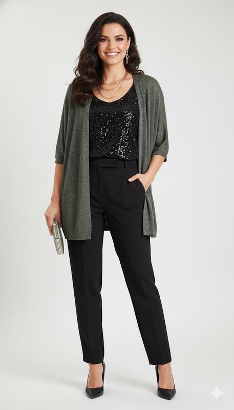 Chaqueta abierta (2 piezas)