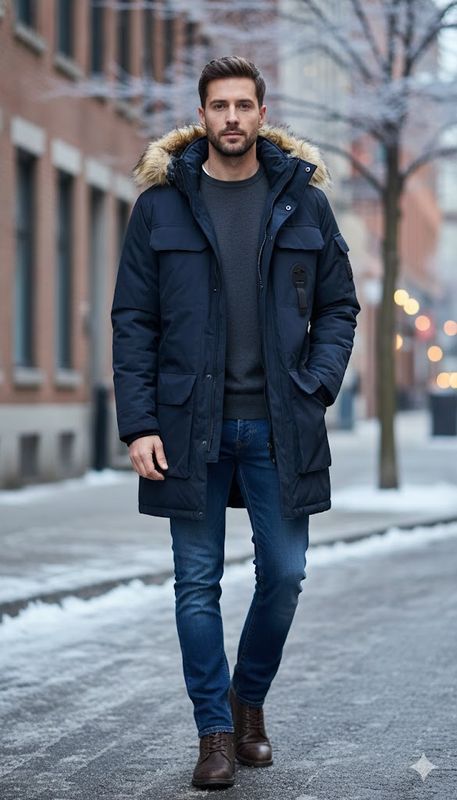 Parka hombre (3 piezas )