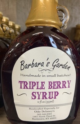 Barbara's Garden Triple Berry Syrup 12 oz