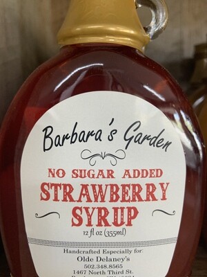 Barbara's Garden No Sugar Added Strawberry Syrup 12 oz