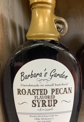 Barbara's Garden Roasted Pecan Syrup 12 oz