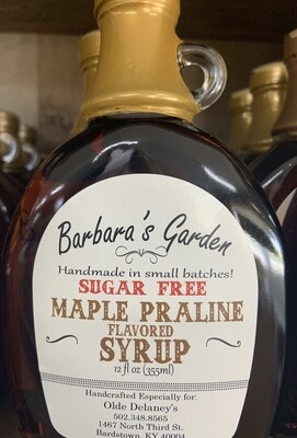 Barbara's Garden Sugar Free Maple Praline Flavored Syrup 12 oz
